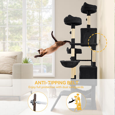 75 Inches Indoor Cat Tree Tall Cat Tower for Large Cats 20 lbs Cat Condo