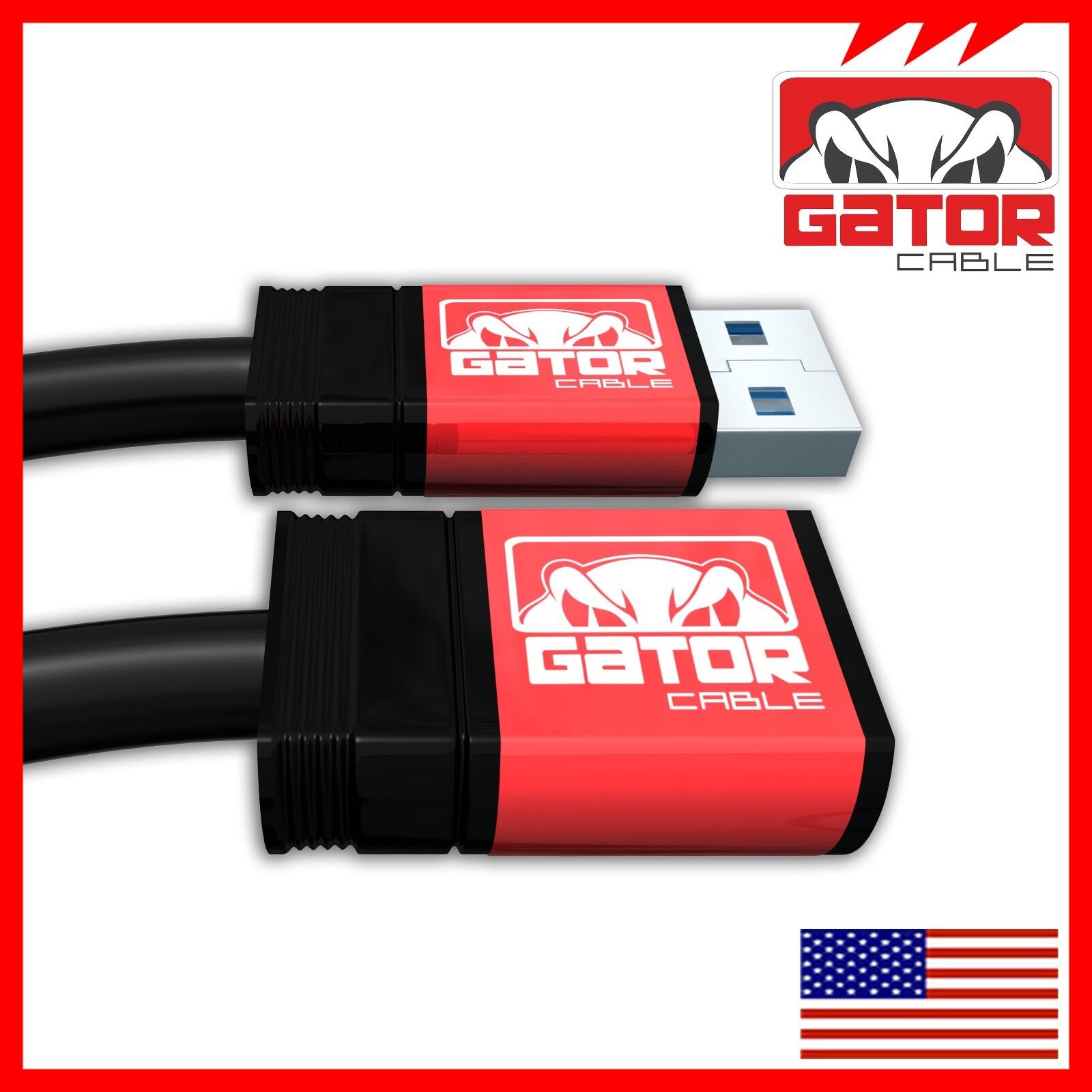 USB 3.0 Super High Speed Male A to Female A Extension Cable Cord Metal Case 6FT