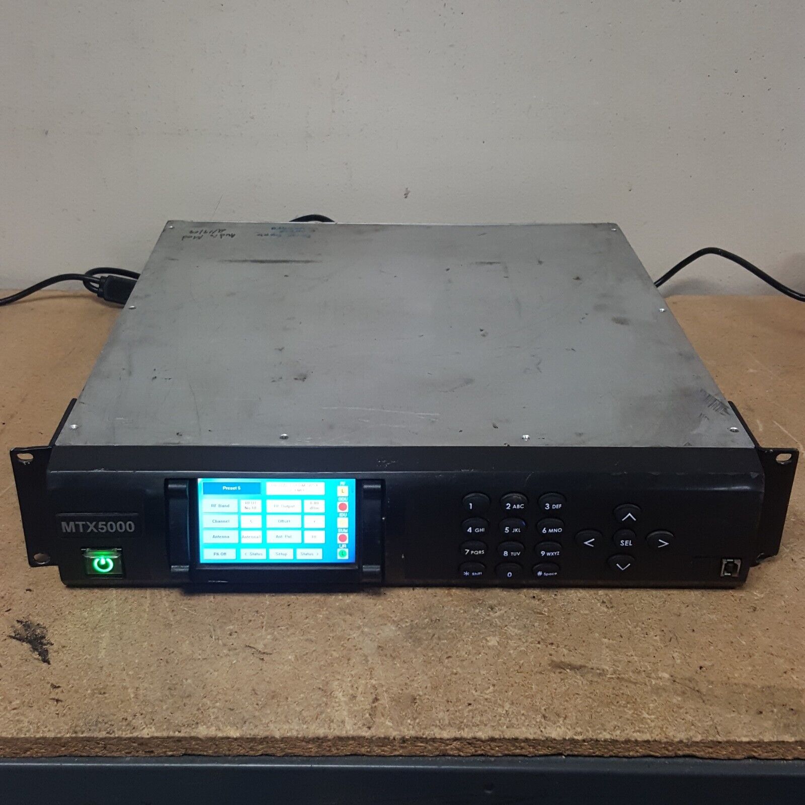 MCR Microwave Radio MTX5000 HD Transmitter (PwrsOn) w/Power Cord -USED-