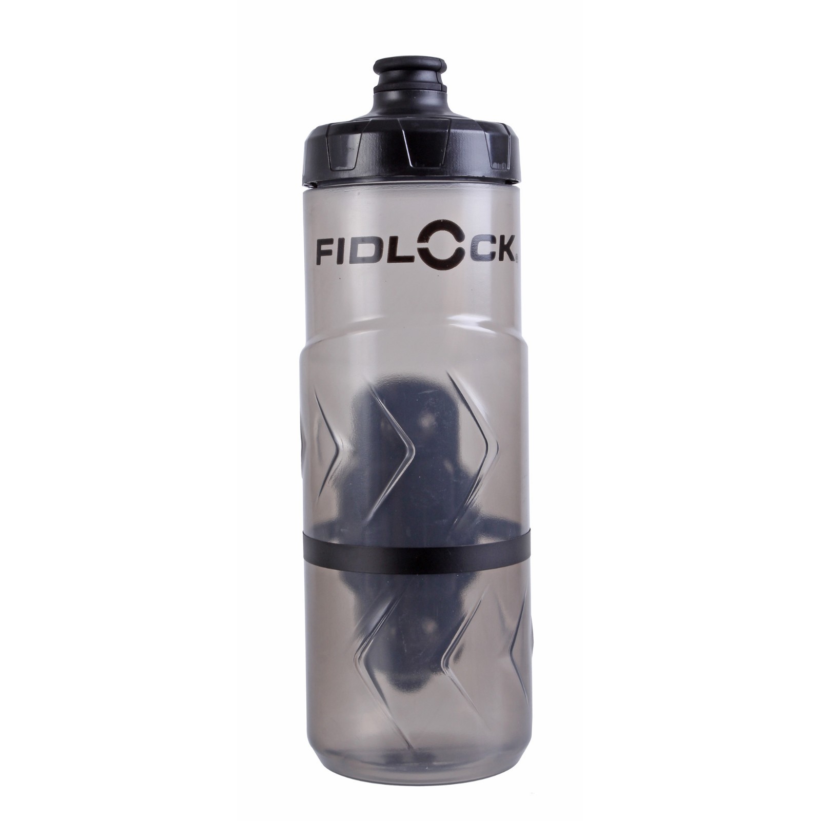 Fidlock BottleTwist water bottle w/gravity kit, 20oz Smoke