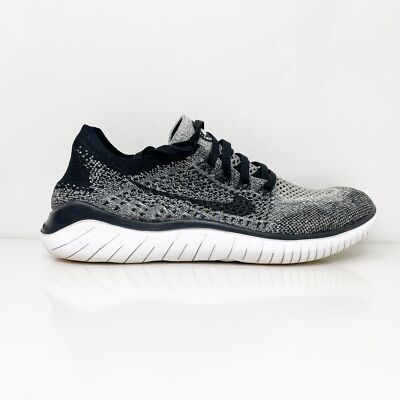 Nike Womens Free RN Flyknit 2018 942839-101 Серые кроссовки для бега Размер 7