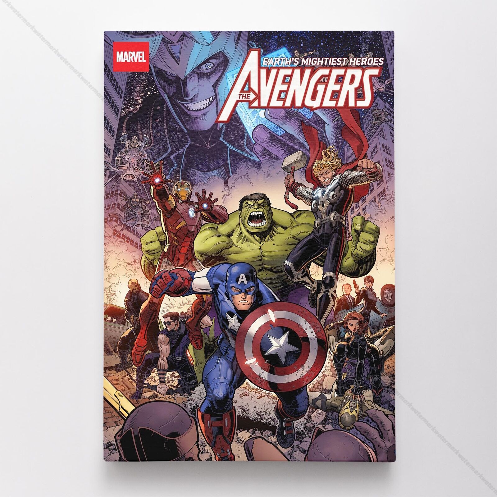 Avengers Poster Canvas Vol 8 #50 Infinity Hulk Thor Iron Man Comic Art Print