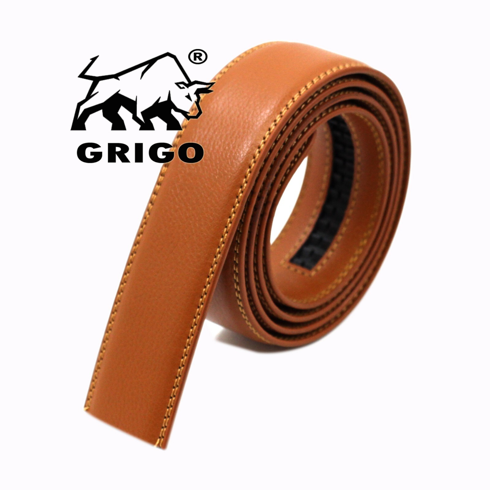 Fashion Men's Automatic Real Leather Ratchet Belt Strap Jeans Waistband Gift