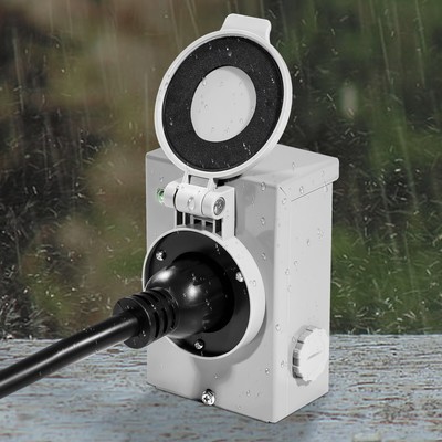 VEVOR 30 Amp Generator Cord and Power Inlet Box 40 FT NEMA L14-30P/L14-30R STW