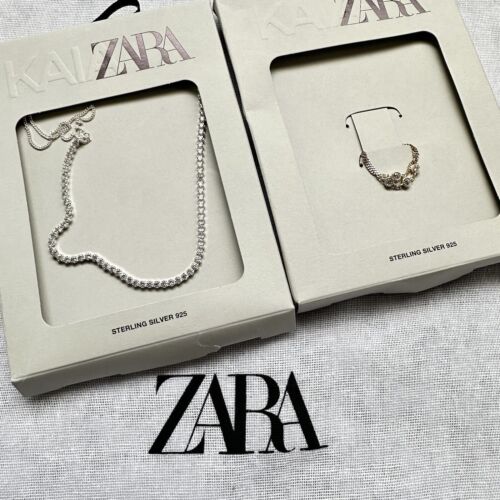 New $100 Zara x Kaia Sterling Silver 925 Rings and Necklace Set 2621/205 | eBay New $100 Zara x Kaia Sterling Silver 925 Rings and Necklace Set 2621/205 | eBay