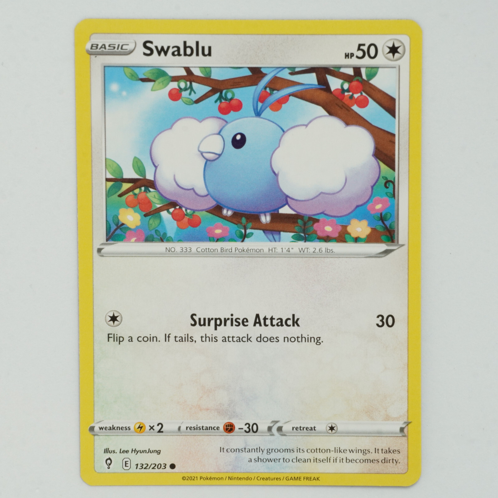 Swablu 132/203 Common SWSH Evolving Skies Pokemon Card | eBay