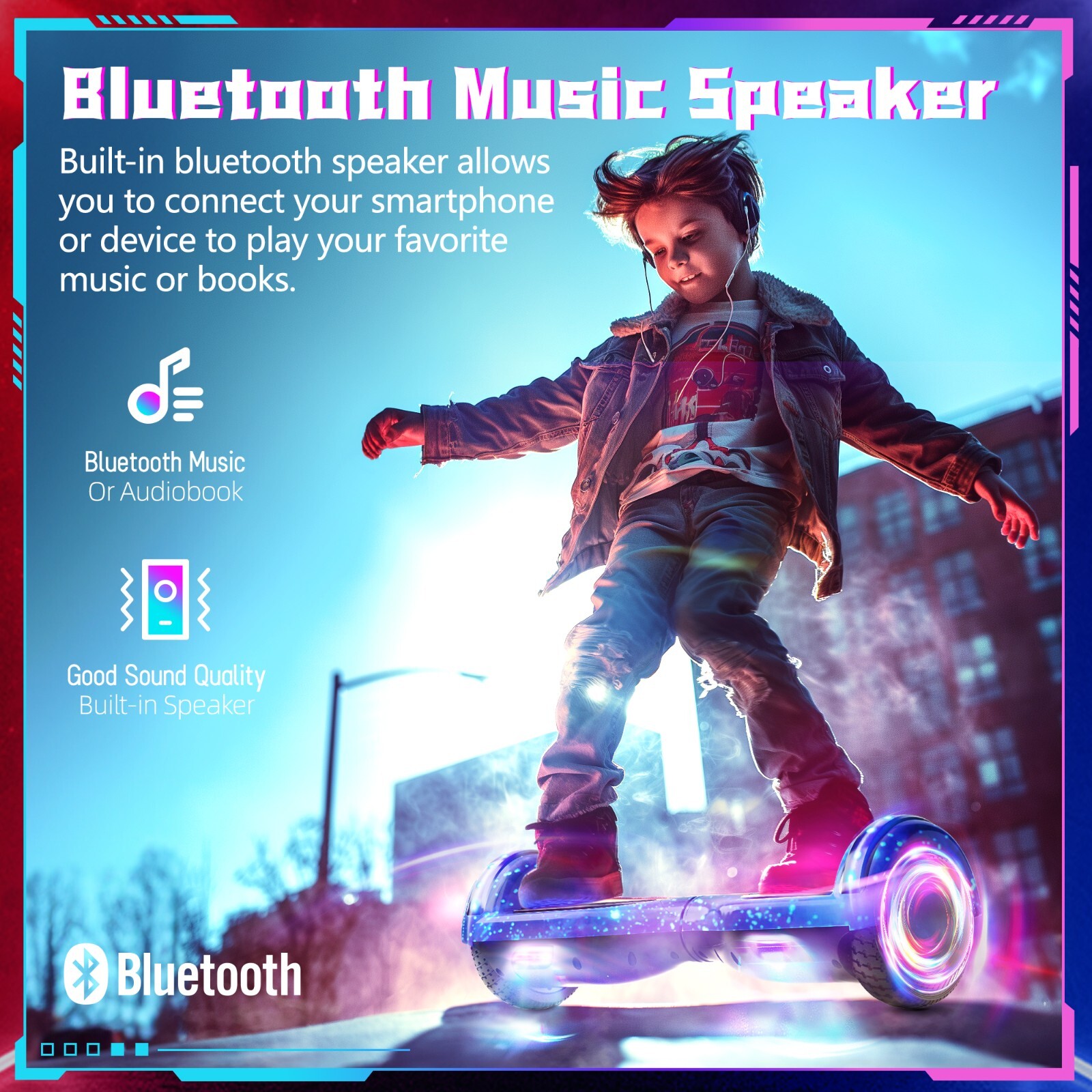 6.5'' Hoverboard Electric Self-Balancing Scooters & GO Kart Hover board for kids