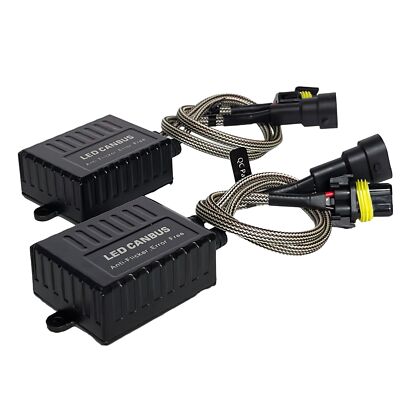 2x 9005 HB3 C20 LED CanBus Load Resistor Anti Flicker Error Canceller Capacitor
