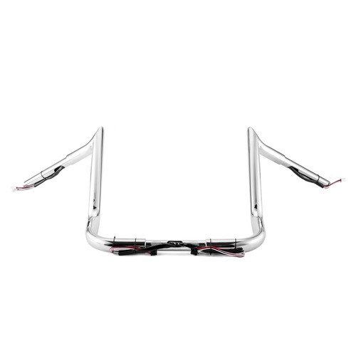 PREWIRED 12" Meat Hook Handlebar For Harley Electra Glide Street Glide 2014-2023