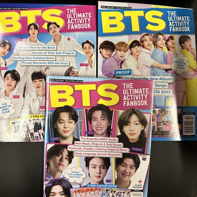 Lots BTS The Ultimate Activity Fanbooks 3 Magazines Together