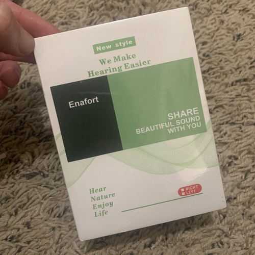 Enafort Hearing Amplifier Rechargeable, Mini CIC Digital Hearing Aid- NEW