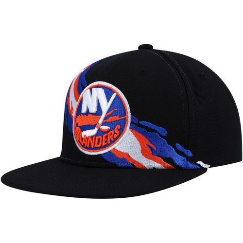 МУЖСКАЯ ВИНТАЖНАЯ БЕЙСБОЛКА MITCHELL & NESS NHL С КИСТОЧКОЙ ДЛЯ РИСОВАНИЯ ISLANDERS - ЧЕРНЫЙ