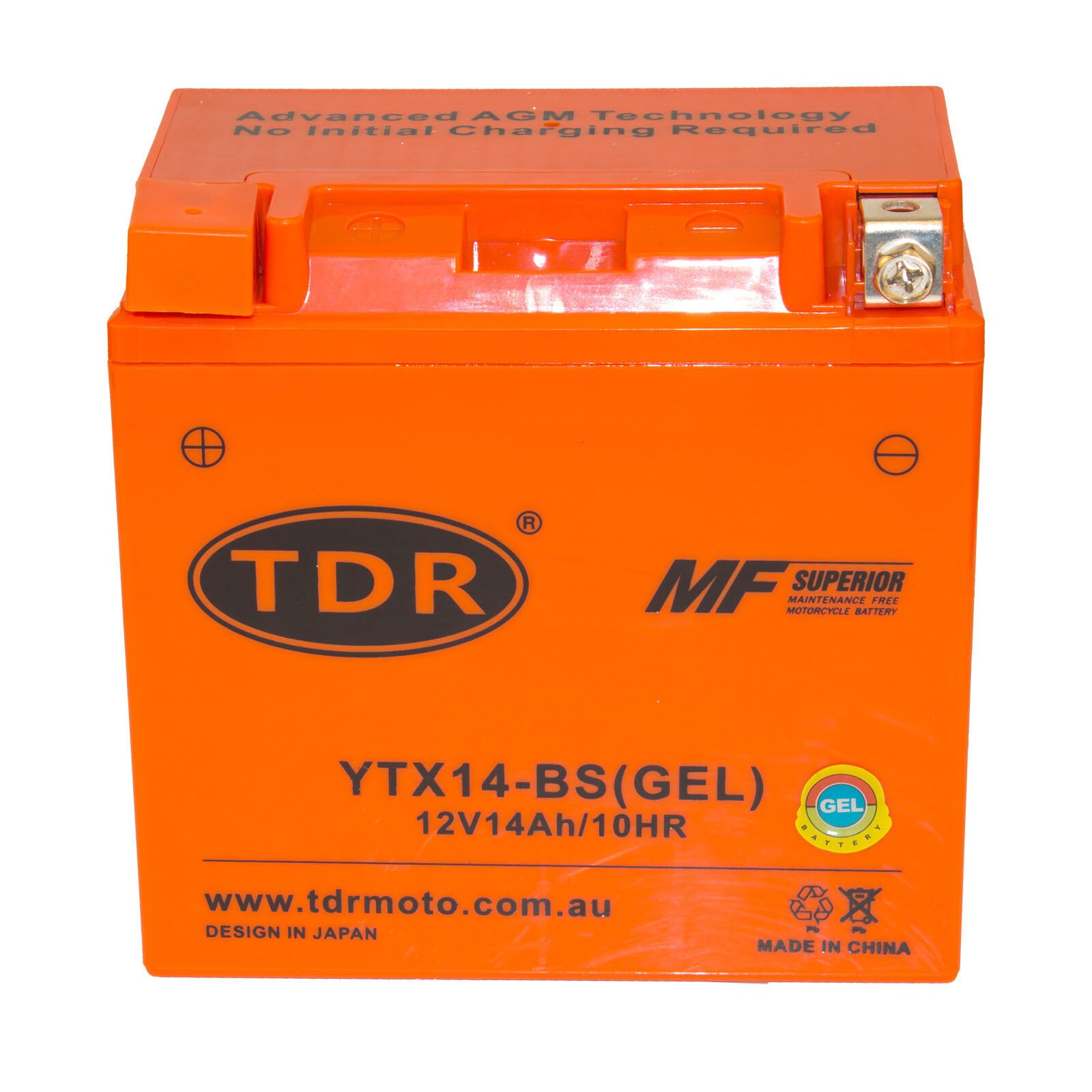 YTX14-BS 12V 14AH GEL BATTERY HONDA ATV QUAD BIKE TRX 300/350/400/420/450/650