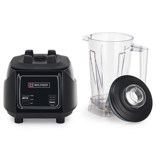 WILPREP 3.5hp Commercial Blender Toggle Switch Adjustable Speed 64oz Tritan Jar