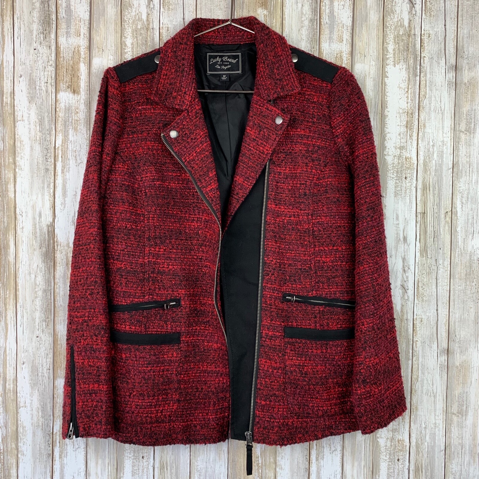 ワンピース y Randy Curvy tweed zip one piece Curvy tweed zip one piece – Randy