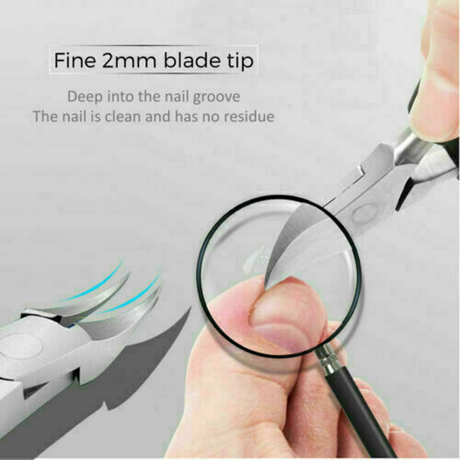 Toenail Clippers for Thick Ingrown Toe Nails Heavy Duty Precision Nail Scissor 