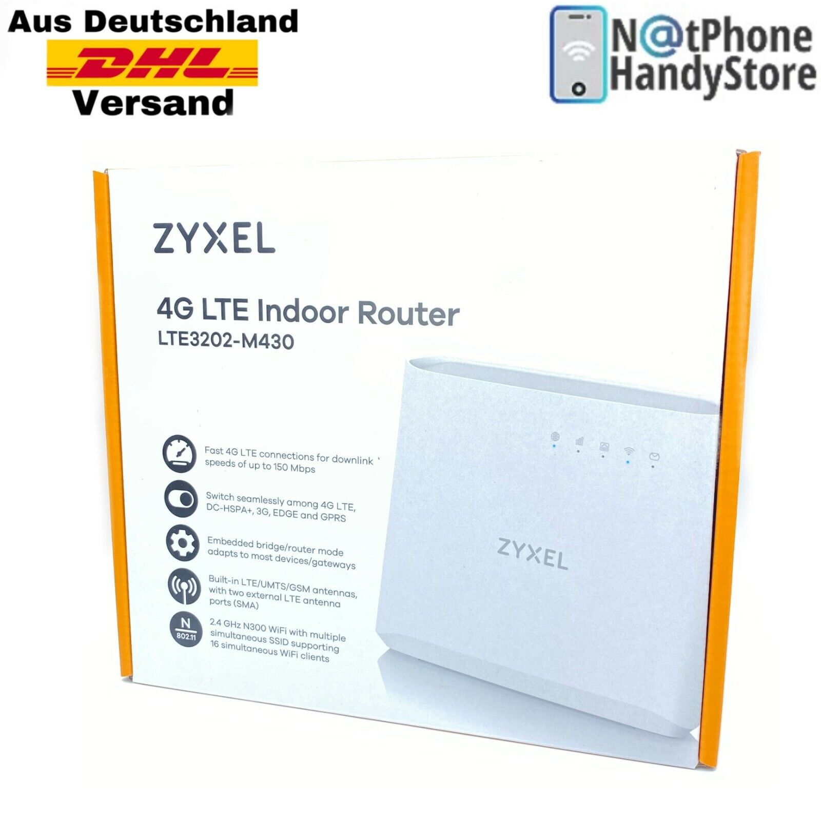 Für Alle SIM Karten Frei Mobiler WLAN Router 4G LTE Wireless WiFi 2,4 Hotspot 