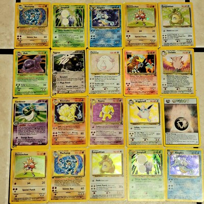 Pokemon Vintage WoTC R&S   Lot of Cards Holos Childhood Collection TCG Cards  