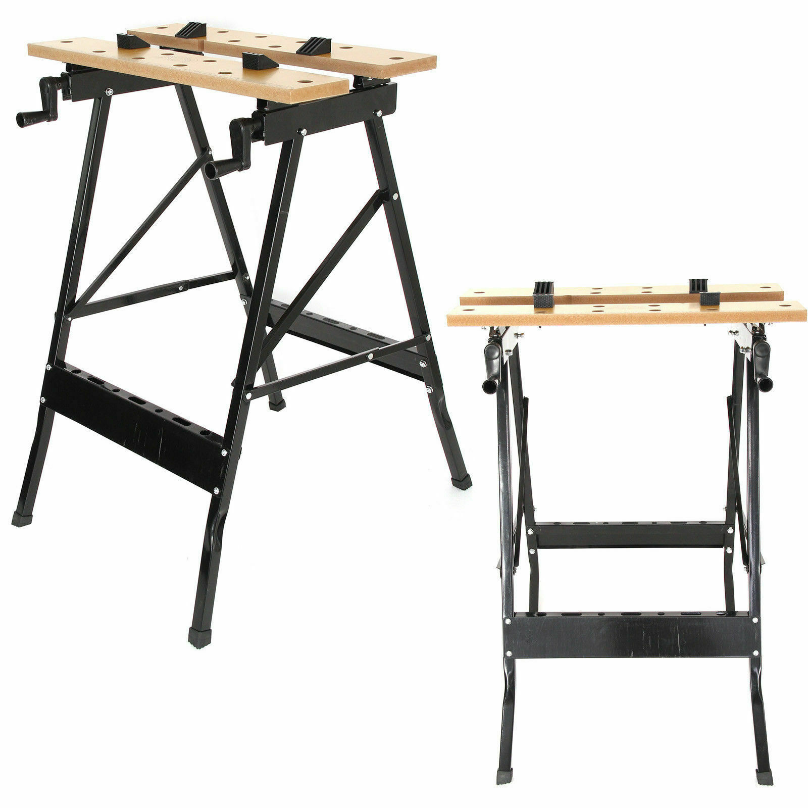 Foldable Workbench Portable Work Clamping Folding Worktop Table Uk