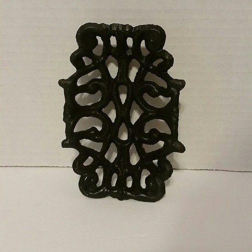 Soap Dish Filigree Cast Iron Victorian Antique Style Ornate Kitchen Bathroom
