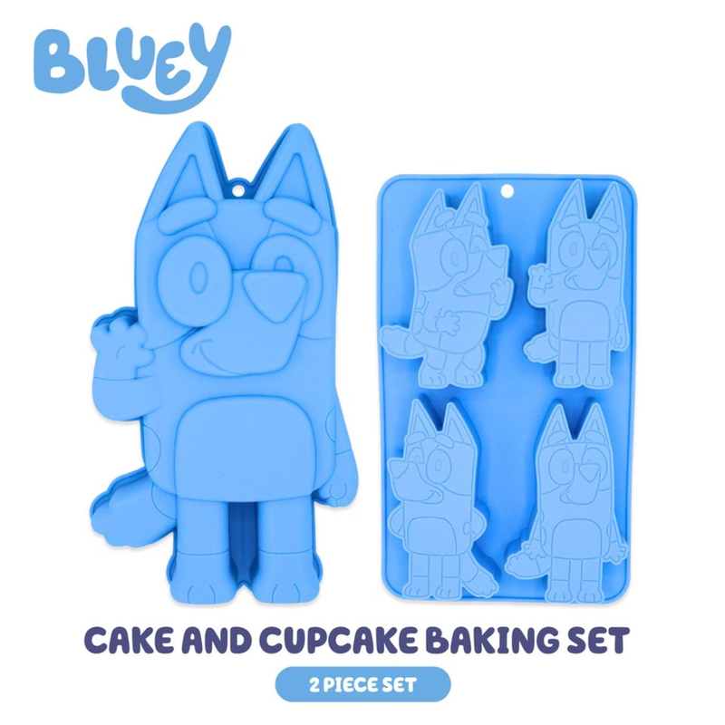 Silicone Non-Stick Cake and Cupcake Baking Mold Set, 2 Piece