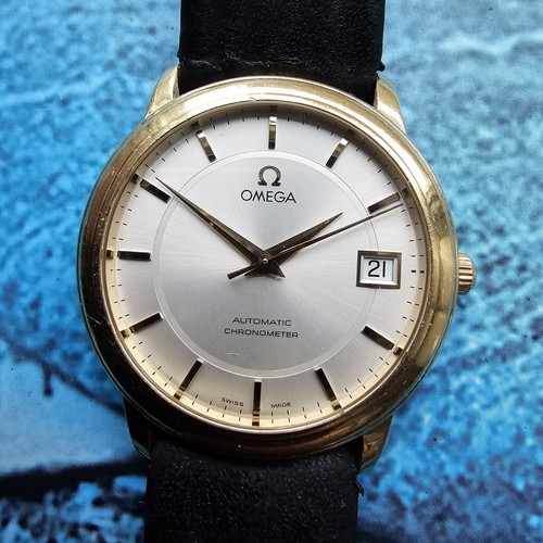 Vintage 18k Solid Gold Omega De Ville Prestige Men's Watch Vintage 18k Solid Gold Omega De Ville Prestige Men's Watch