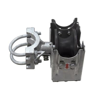 Chain Link 2 1/2" [2 3/8" OD] Round Post x 1 5/8" Round Gate Frame Premium Ny...