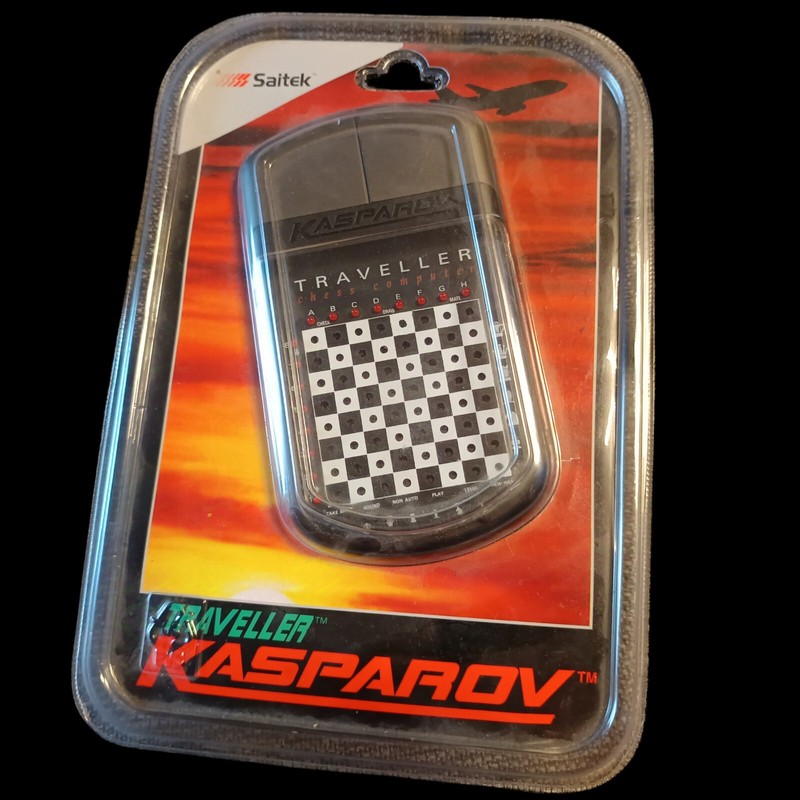 Saitek Traveller Kasparov Neu Ovp Vintage Reise Schachcomputer RaritÃ¤T Selten