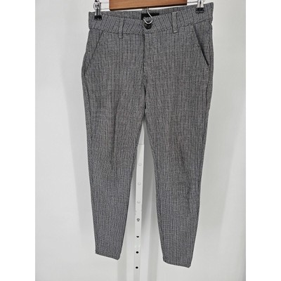 Amazon Basics Mens Sz 28 Skinny Fit Dress Pants Black Gray Houndstooth