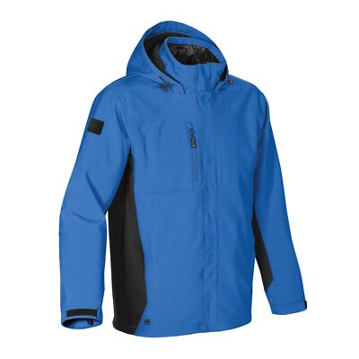 Pre-owned Stormtech Unisex Atmosphere 3 In 1 Jacket Ssj-1 - Waterproof/breathable Coat In Marine Blue/black