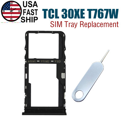 Original Nano Sim Tray MicroSD Memory Card Holder Slot For TCL 30 XE 5G T767W