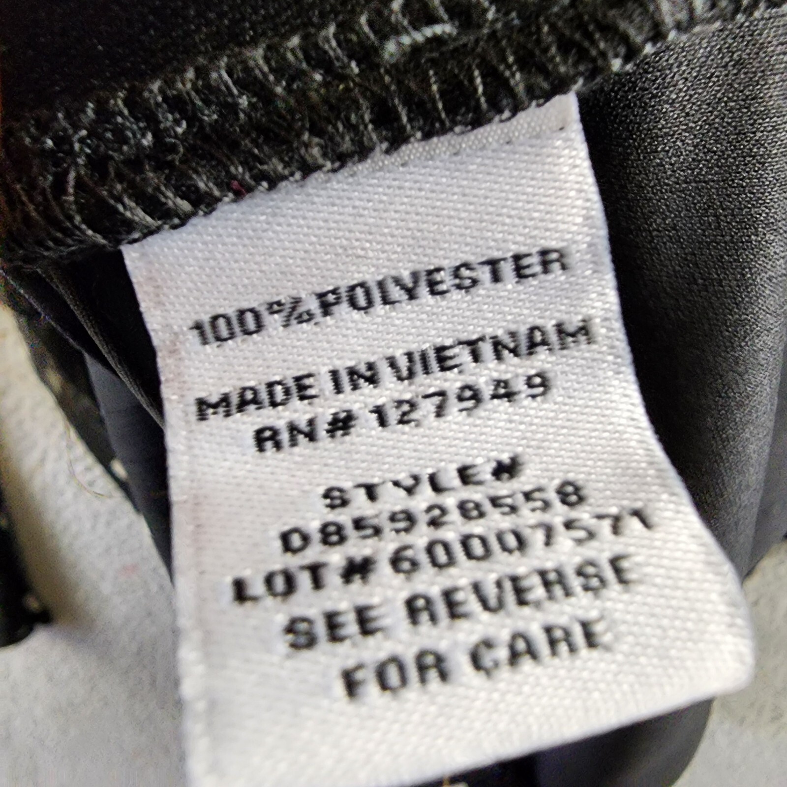 Emma & Michelle Faux Wrap Dress Womens XL Black/White Dot Snap Front Button Back - Picture 10 of 13