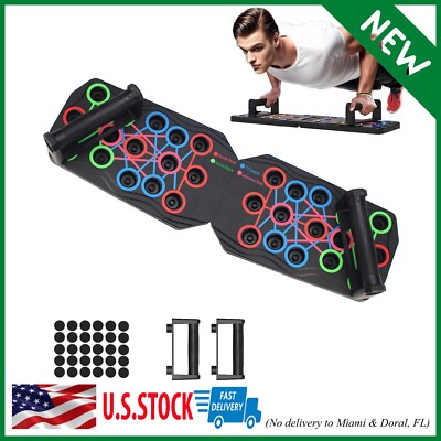 Push Up Board Portable Multi Function 16 in 1 Push Up Bar Handles for Floor NEW