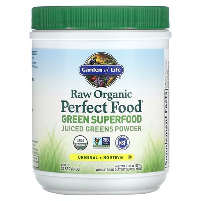 RAW Organic Perfect Food, Зеленый суперпродукт, оригинальный, 7,3 унции (207 г)