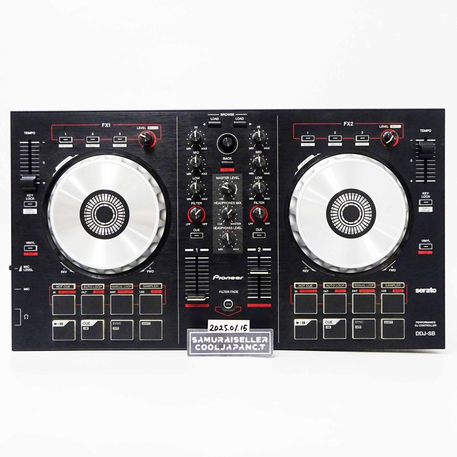 【通電確認済】Pioneer DJ DDJ-SB2 コントローラー Pioneer DJ DDJ-SB2 2-Channel 2ch DJ Controller DDJSB2 With