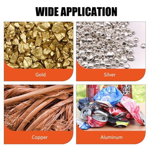 6KG Gas Melting Furnace Propane Smelting Metal Gold Copper Graphite Crucible DIY