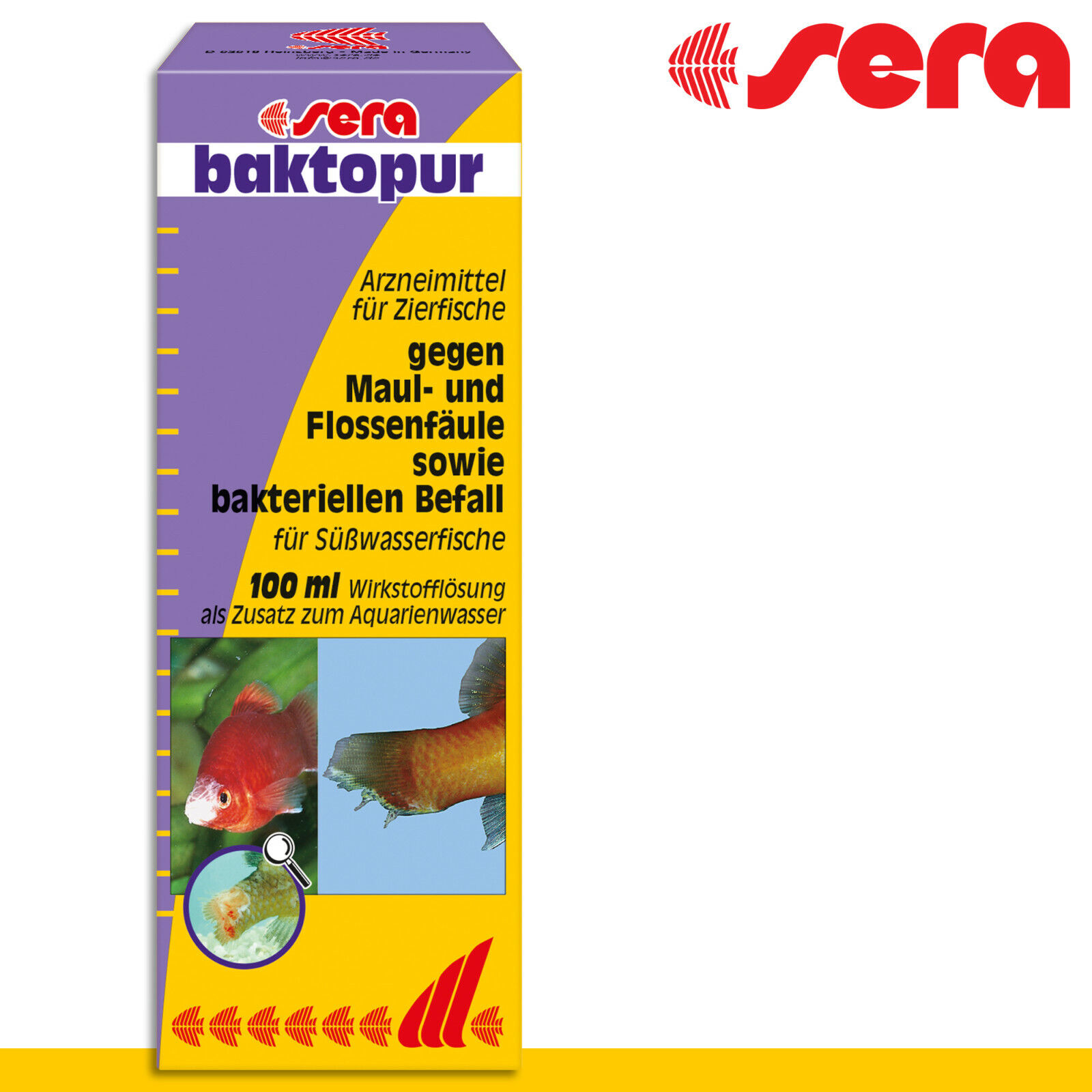 sera 100ml baktopur Arzneimittel Heilmittel Zierfische Aquarium Pflege Krankheit