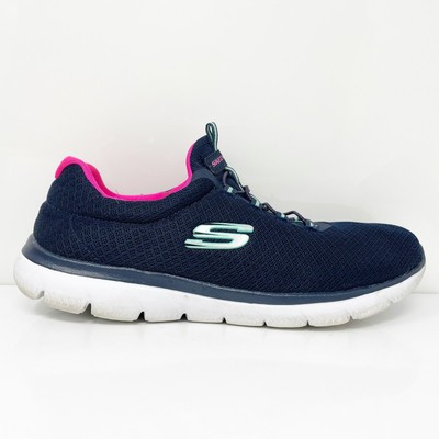 

Skechers Womens Summits 12980W Blue Повседневная обувь Кроссовки Размер 9.5, Синий, Summits