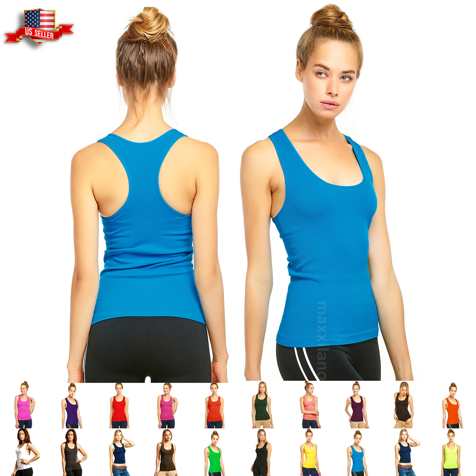 turquoise workout tops