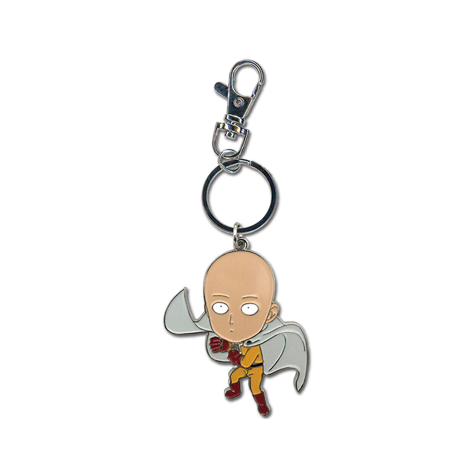 Металлический брелок для ключей One Punch Man S2 Saitama Ready Pose, новый брелок для ключей