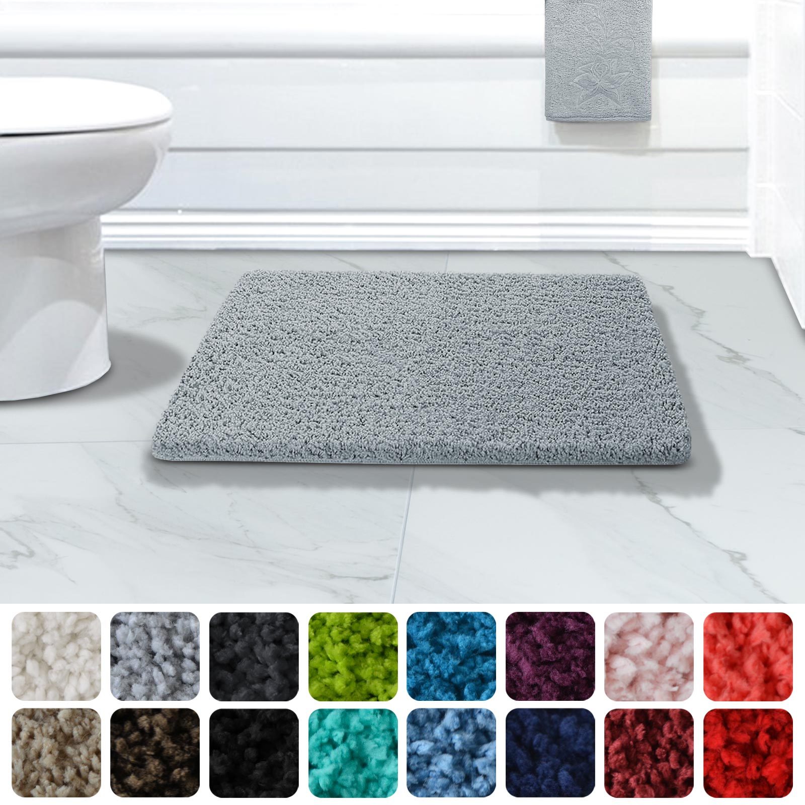 Badematten | SKY Soft Badteppich Badvorleger Badematte Duschvorleger, Rutschfest