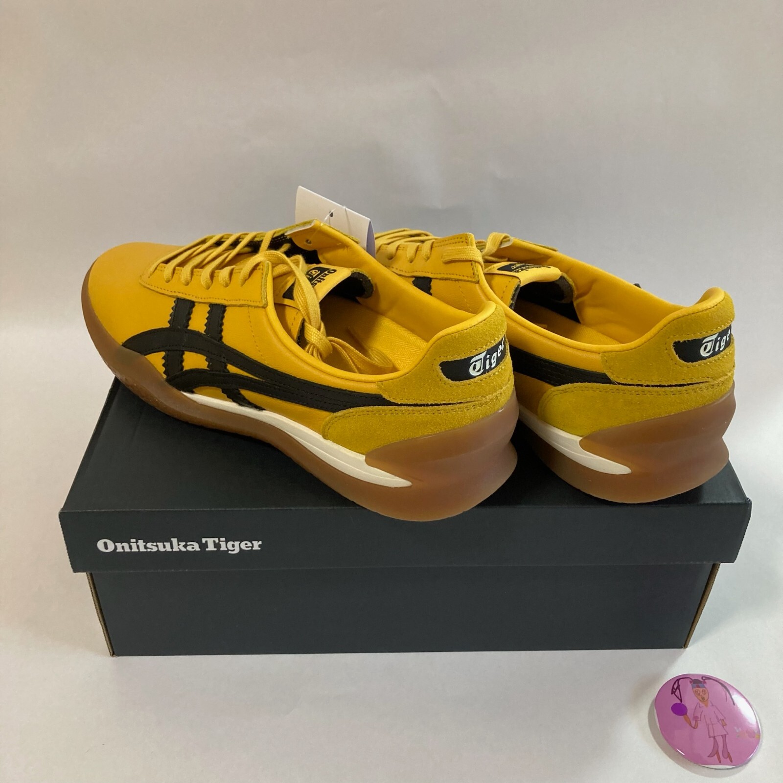 Pre-owned Onitsuka Tiger Ohbori A50 Sneaker Unisex 1183c403.750 Yellow/black 75th Anniv