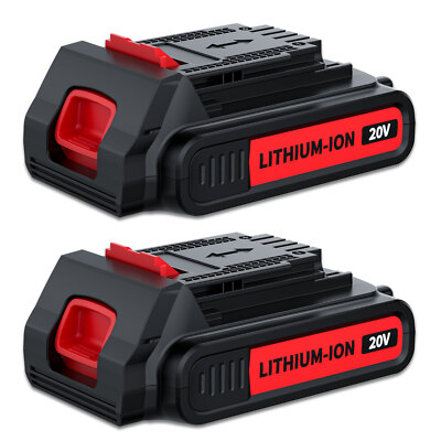 Replacement for Black Decker 20V 20 Volt MAX Lithium LBXR20 Battery / Charger US