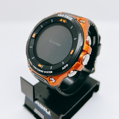 Casio Protrek Smart WSD-F20 Mens Watch Digital Orange Japan WSD-F20-RG With Box