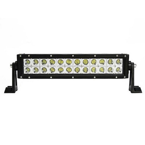 13.5" 72W White Dual Row 24-LED Spot Flood Light Bar Off Road Truck 5760 Lumens