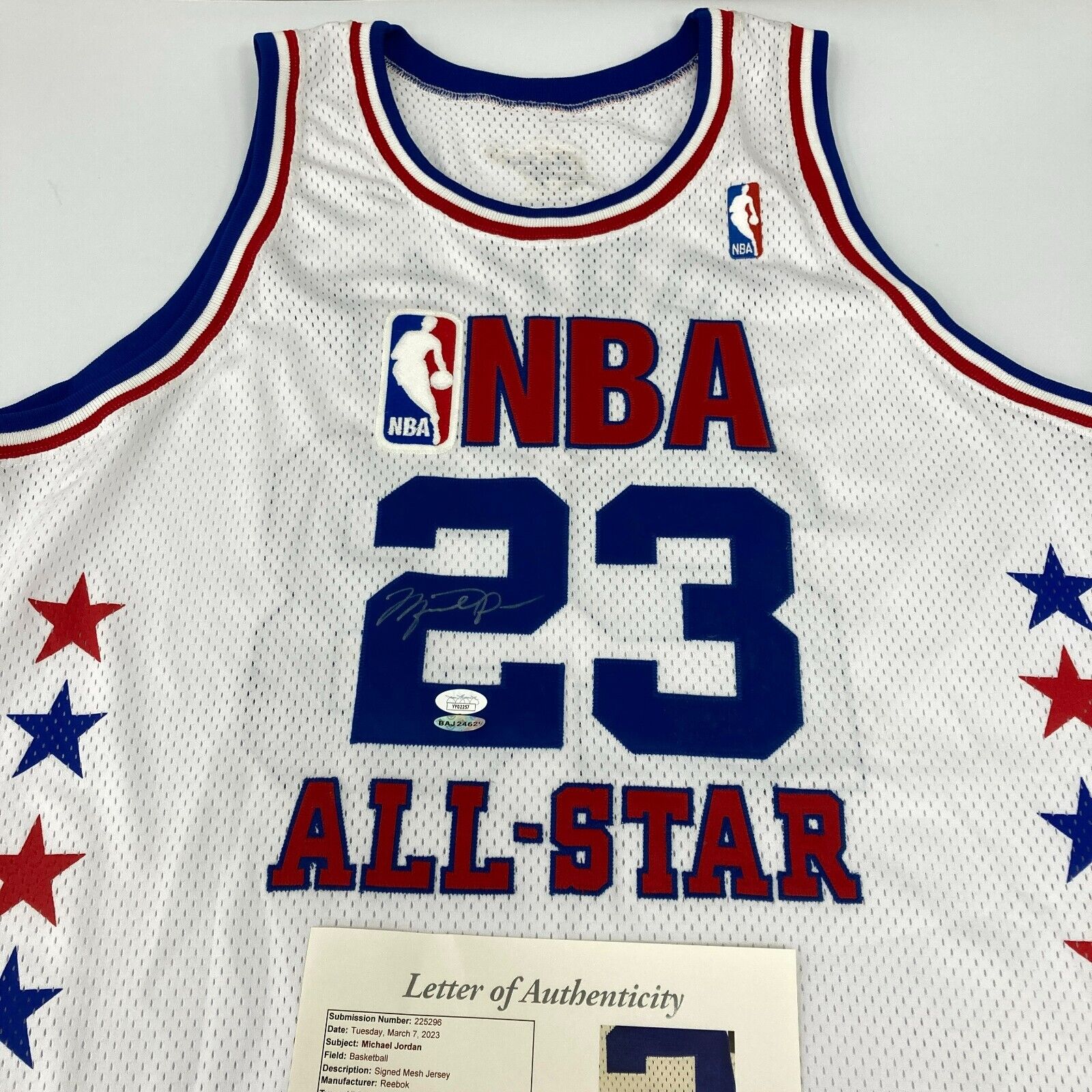 Michael Jordan Signed Authentic Reebok 2003 All Star Game Michael Jordan Signed Authentic Reebok 2003 All Star Game