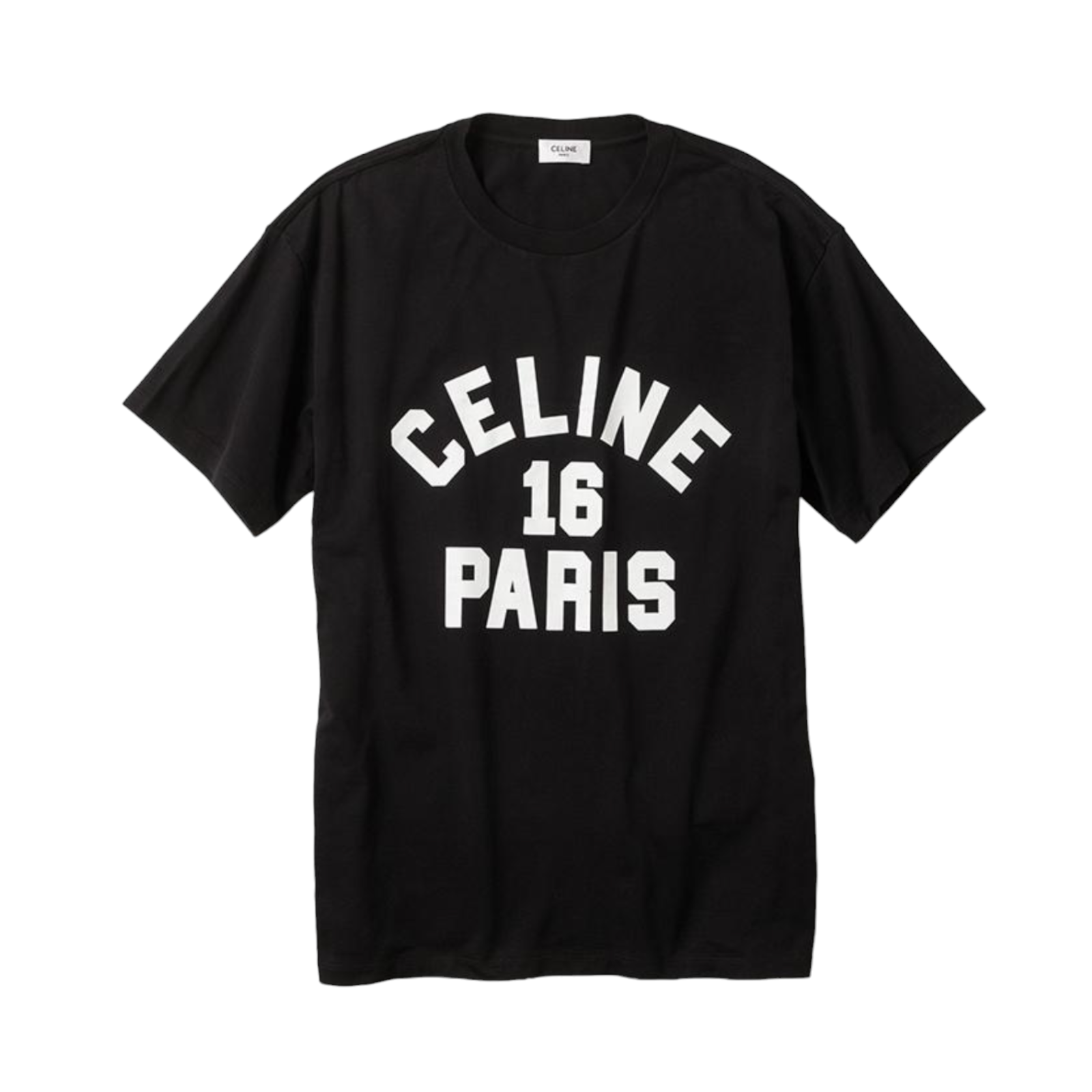 Pre-owned Celine 16 Paris Men T-shirt, Black