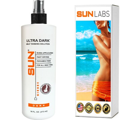 Spray Tan Solution Dark 16 oz Self Tanner Best Sunless Airbrush (Best Natural Spray Tan)