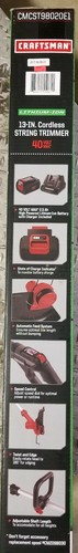 Craftsman String Trimmer 13inch Cordless