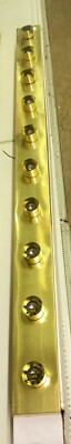 ACCESS LIGHTING 10LT VANITY BAR 20010PB  POLISHED BRASS 60'' SQUARE BACK